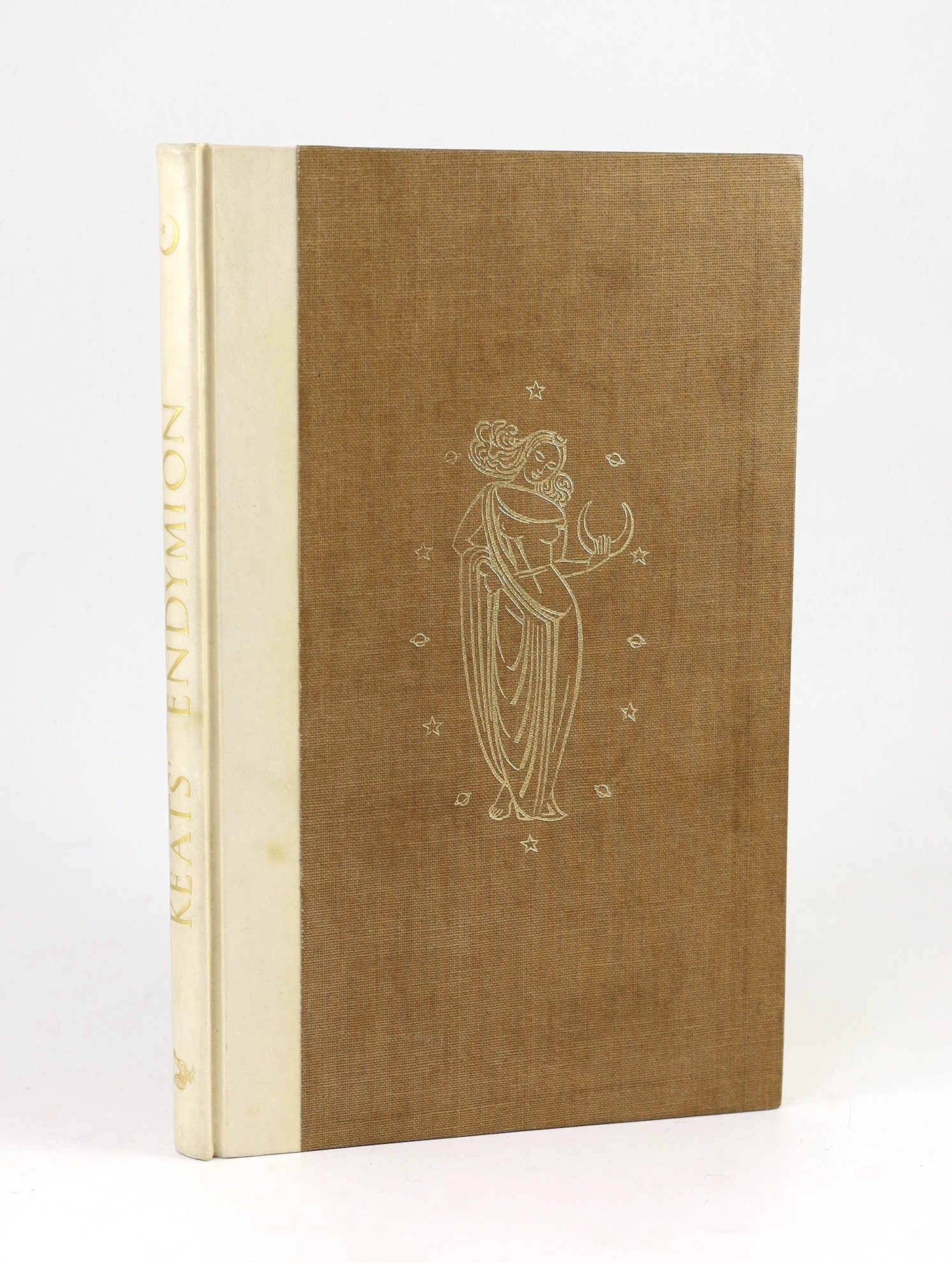 Golden Cockerel Press - Keats, John - Endymion. A Poetic Romance, one of 500, illustrated by John Buckland-Wright, 4to, quarter vellum and brown buckram by Sangorski and Sutcliffe, Waltham Saint Lawrence, 1947